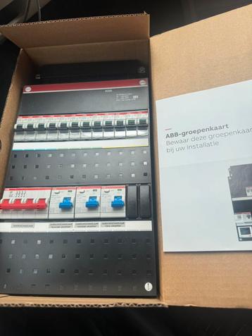 Abb Groepen kast 3 fase 12 groepen 3 aardlekschakelaars. beschikbaar voor biedingen