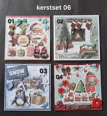 Vierkante Kerstkaarten SET 06 beschikbaar voor biedingen