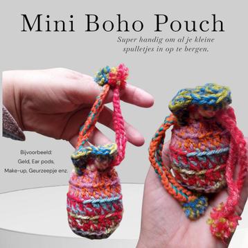 Mini BoHo Pouch, Kleurrijke Must Have beschikbaar voor biedingen