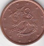 5 cent 2001 finland, Postzegels en Munten, Munten | Europa | Euromunten, Finland, 5 cent, Verzenden