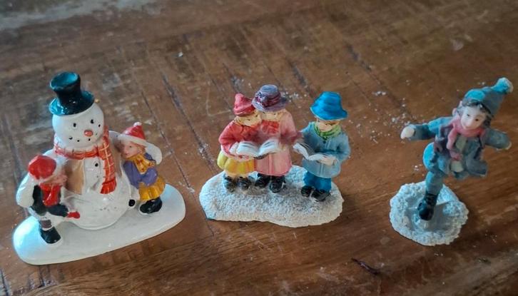 Kerstdorp Figuren Set, Diversen, Kerst, Gebruikt, Ophalen of Verzenden