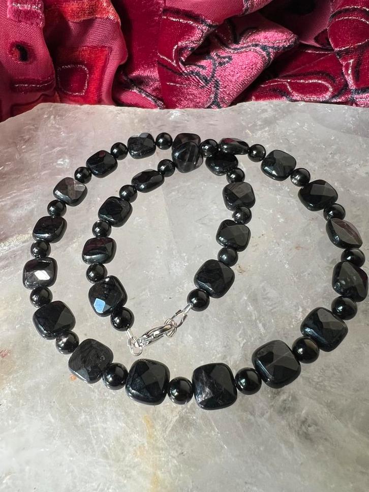 Hypersteen magie transformatie intuïtie manifestatie uniek, Sieraden, Tassen en Uiterlijk, Armbanden, Nieuw, Zwart, Met bedels of kralen