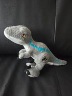 Jurassic World Dino Raptor Blue Knuffel +/_ 19 bij 20 cm, Ophalen of Verzenden, Zo goed als nieuw, Overige typen