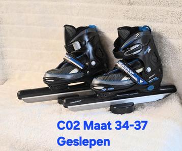 Nijdam verstelbare schaatsen Maat 34-37 Geslepen! beschikbaar voor biedingen