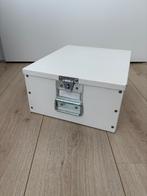 Metalen opbergdoos gebroken wit IKEA, Huis en Inrichting, Woonaccessoires | Overige, Ophalen of Verzenden, Gebruikt