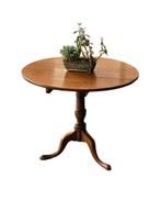 Vintage ronde eettafel Tripod table houten eettafeltje, Ophalen