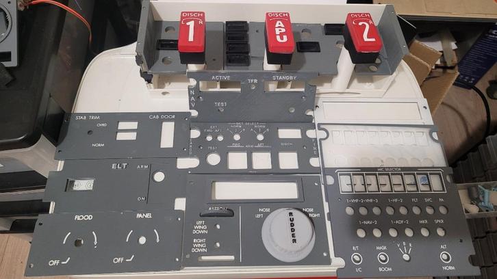 B737 max & NG pedestal front panels for builders flighsim, Computers en Software, Joysticks, Zo goed als nieuw, Ophalen of Verzenden