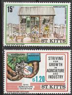 St. Kitts Michel nr. 178-179 Postfris, Verzenden, Noord-Amerika, Postfris