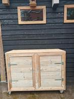 Steigerhouten dressoir kast, Ophalen