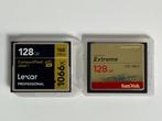 Compact Flash 128gb Lexar / Sandisk (2 stuks), Ophalen of Verzenden, Fotocamera, 128 GB