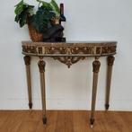 Vintage wandconsole sidetable consoletafel marmer blad 403, Huis en Inrichting, Tafels | Sidetables, Valkenswaard, Gebruikt, 100 tot 150 cm