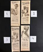 4 advertenties ‘Reckitts zakje blauw’ (1951-1952), Verzamelen, Ophalen of Verzenden, 1940 tot 1960, Knipsel(s)