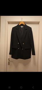 Zwarte double breasted blazer (mt 42), Ophalen of Verzenden, Zo goed als nieuw, Maat 42/44 (L), Zwart