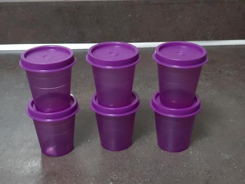 Tupperware voorraad potjes 50 ml paars, Huis en Inrichting, Keuken | Tupperware, Paars, Ophalen of Verzenden