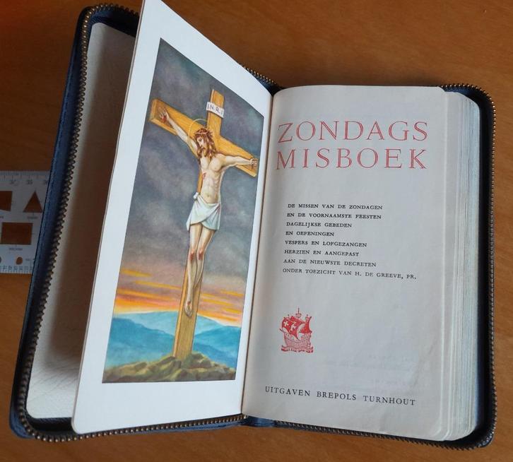 Latijns / Nederlandse Zondagsmisboek 1960, Verzamelen, Religie, Zo goed als nieuw, Christendom | Katholiek, Boek, Ophalen of Verzenden