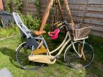 Sparta fiets met kinderzitje, Fietsen en Brommers, Fietsen | Dames | Moederfietsen, Ophalen, Sparta, Gebruikt, Mandje