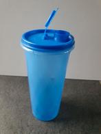 Nieuwe blauwe voorraadbus met schenkdop 1 liter. Tupperware., Nieuw, Blauw, Ophalen of Verzenden, Bus of Trommel