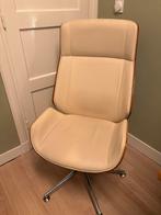 Eames replica bureaustoel - walnoot/creme kunstleer, Huis en Inrichting, Bureaustoelen, Ophalen, Gebruikt, Bruin, Bureaustoel