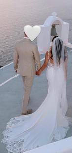 Enzoani Spencer – Luxe Fit-and-Flare Bruidsjurk, Trouwjurk, Wit, Enzoani Spencer, Ophalen of Verzenden