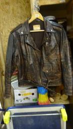 Vintage lederen jas - maat 44 - Cherry, Bruin, ., Maat 42/44 (L), Ophalen of Verzenden