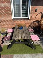 Picknicktafel, Tuin en Terras, Picknicktafels, Ophalen, Zo goed als nieuw, Rechthoekig, Hout