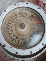 Antiek/ vintage scheepskompas in gimbal – W. Boosman Amsterd, Ophalen of Verzenden, Gebruikt, Gps of Kompas