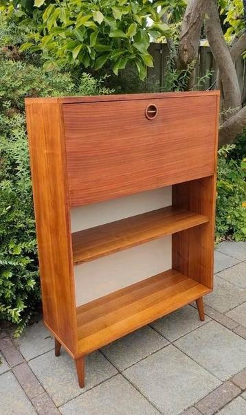 Vintage secretaire boekenkast Coen de Vries Everest bureau  beschikbaar voor biedingen