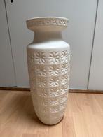 West Germany Vaas Mat Wit - Prachtig Patroon!, 50 tot 75 cm, Wit, Aardewerk of Porselein, Ophalen of Verzenden