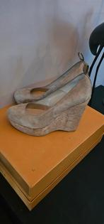 Paul Warmer sandalen sleehakken maat 38, Beige, Zo goed als nieuw, Paul Warmer, Sandalen of Muiltjes