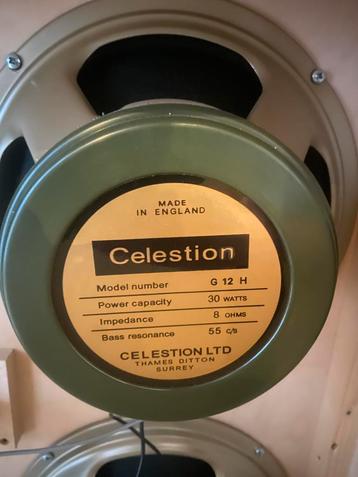 4x12’” Celestion Greenback heritage set beschikbaar voor biedingen
