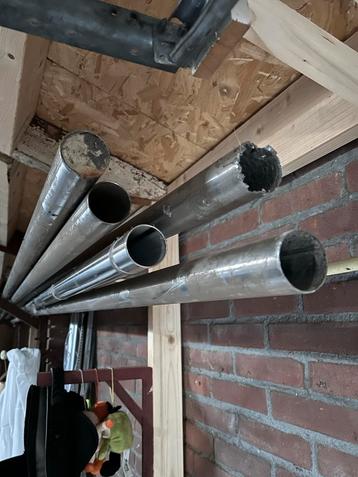 RVS buizen - 36 meter - Ø4,5cm - Boomondersteuning beschikbaar voor biedingen