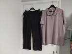 Sport set broek h&m sport en poloshirt adidas maat 48  50, Adidas, Paars, Maat 46/48 (XL) of groter, Ophalen of Verzenden