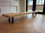 Unieke boomstam eiken salontafel, Ophalen, 100 tot 150 cm, 50 tot 100 cm, Zo goed als nieuw