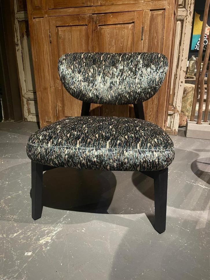 Lage stoel print, Huis en Inrichting, Stoelen, Nieuw, Eén, Stof, Overige kleuren, Ophalen of Verzenden