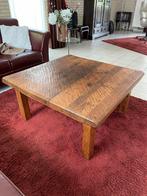 Robuuste Stoere Antieke Kloostertafel, Ophalen, Zo goed als nieuw, Eikenhout, Vierkant