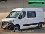 Renault Master 135PK Dubbel Cabine L2H2 LED Airco Cruise Par, Auto's, Bestelauto's, Gebruikt, Euro 6, 4 cilinders, 2242 kg