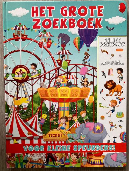 XL HET GROTE ZOEKBOEK voor kleine speurders!  PRETPARK, Boeken, Prentenboeken en Plaatjesalbums, Gelezen, Ophalen of Verzenden