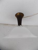 Hanglamp lamp vintage melkglazen kap vintage brocante, Huis en Inrichting, Ophalen, Gebruikt