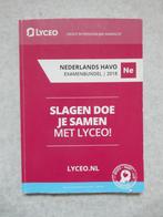 Examenoefening Examenbundel HAVO Nederlands 2018 Lyceo, Lyceo, HAVO, Ophalen of Verzenden, Zo goed als nieuw