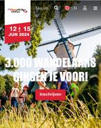 Wandeltweedaagse Alkmaar tickets 15 km vrij za, Tickets en Kaartjes, Meerdaags, Twee personen