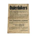 Poster onderduikers 17 mei 1945, Verzamelen, Militaria | Tweede Wereldoorlog, Nederland, Foto of Poster, Overige soorten, Ophalen of Verzenden