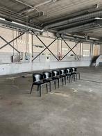 Zwarte HOLA Stoelen - Set van 6, Huis en Inrichting, Stoelen, Ophalen, Gebruikt, Zwart, Leer
