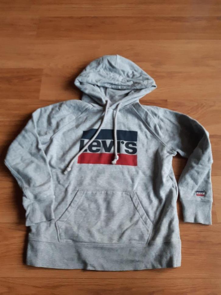 Levi's grijze hoody maat S, Kinderen en Baby's, Kinderkleding | Maat 170, Zo goed als nieuw, Jongen of Meisje, Trui of Vest, Ophalen of Verzenden