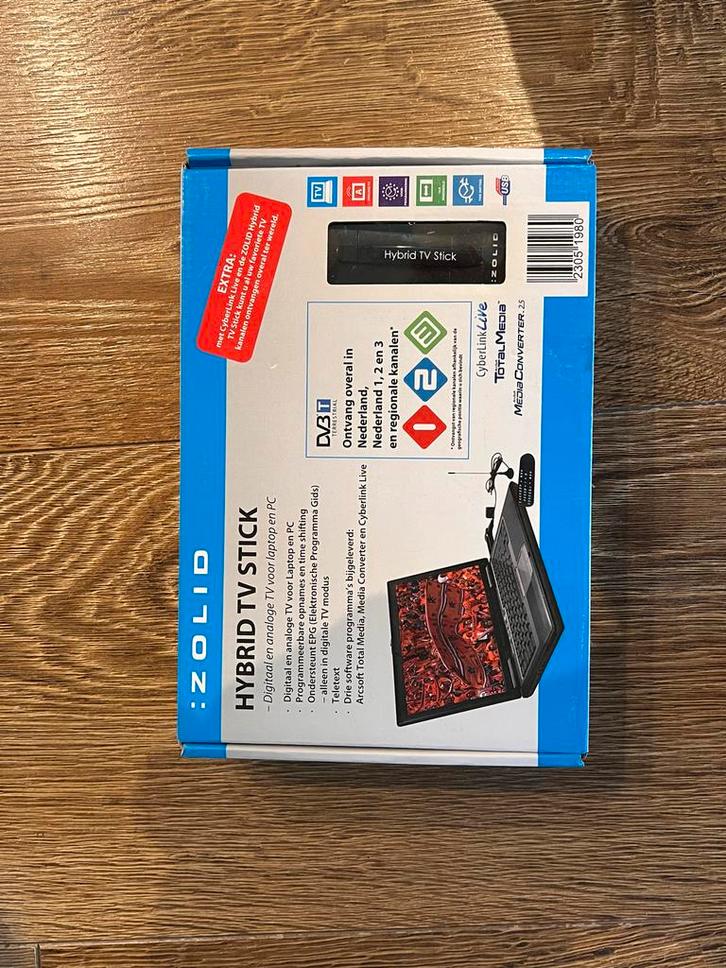 Zolid Hybrid TV Stick - Nieuw in doos, Audio, Tv en Foto, Mediaspelers, Zo goed als nieuw, Ophalen of Verzenden