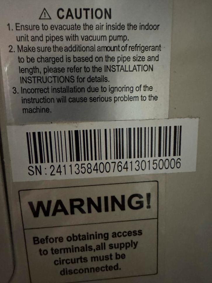 Midea Airconditioning - Koel en Efficiënt, Witgoed en Apparatuur, Airco's, Gebruikt, Wandairco, 60 tot 100 m³, 3 snelheden of meer