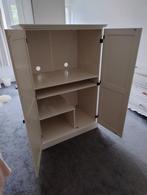 computerkast wit hout bureau, Ophalen, 100 tot 150 cm, Minder dan 150 cm, Overige houtsoorten