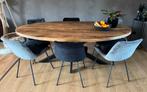 Mooie ovale eettafel, Ophalen, 100 tot 150 cm, 200 cm of meer, Zo goed als nieuw
