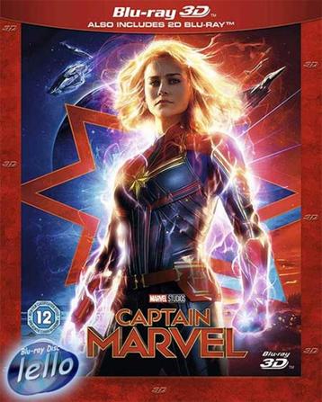 Blu-ray 3D: Marvel's Captain Marvel (2019 Brie Larson)SC NLO beschikbaar voor biedingen