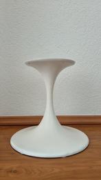 Tulpvoet aluminium trompetvoetl retro salontafel design wit, Ophalen of Verzenden, Gebruikt
