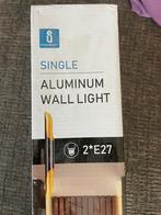 Aluminium wandlamp met enkele buis, Ophalen of Verzenden, Zo goed als nieuw
